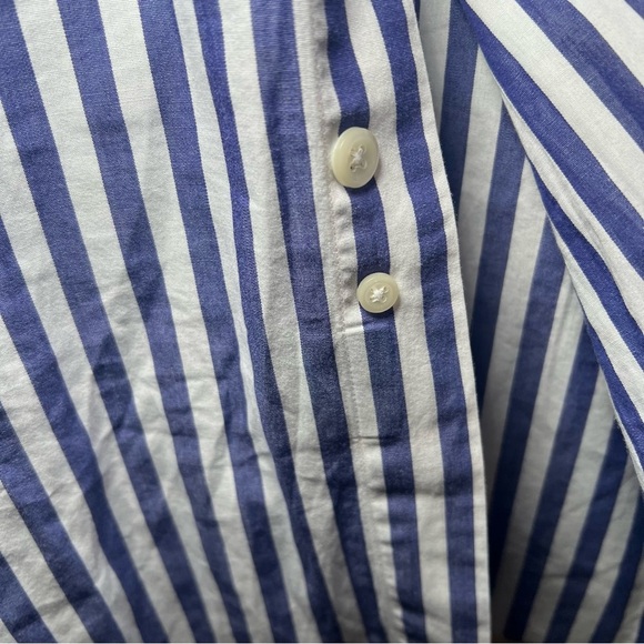 Faconnable Men's Button Down-Color Stripe Collared Shirt Cotton XLarge Casual - Picture 6 of 10